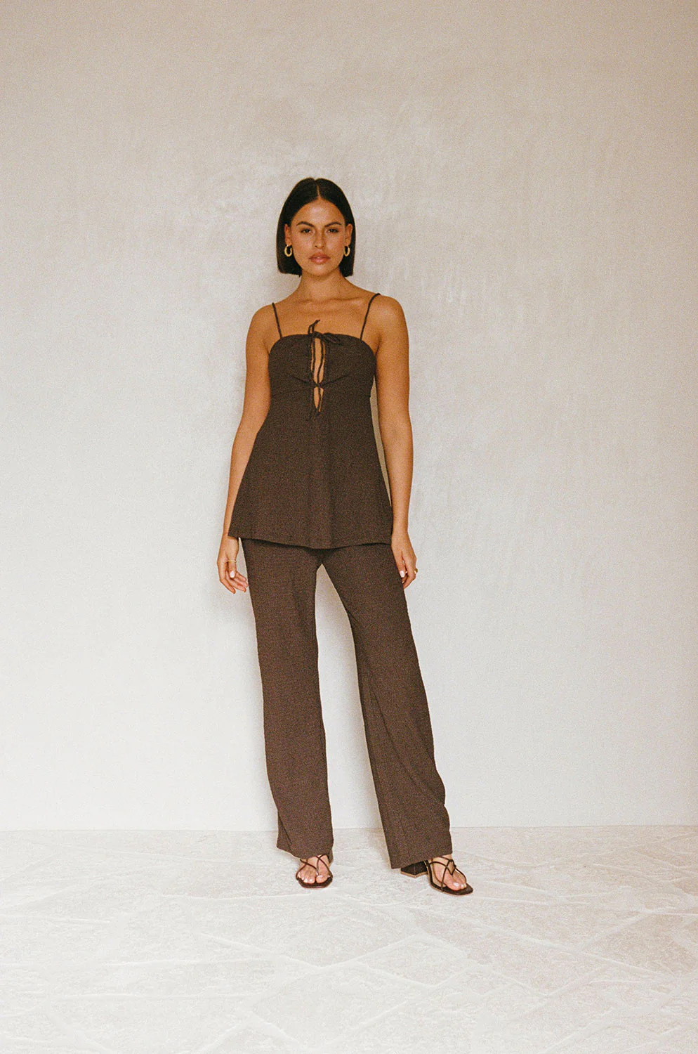 Ashton Jumpsuit - Chocolate - Image 3