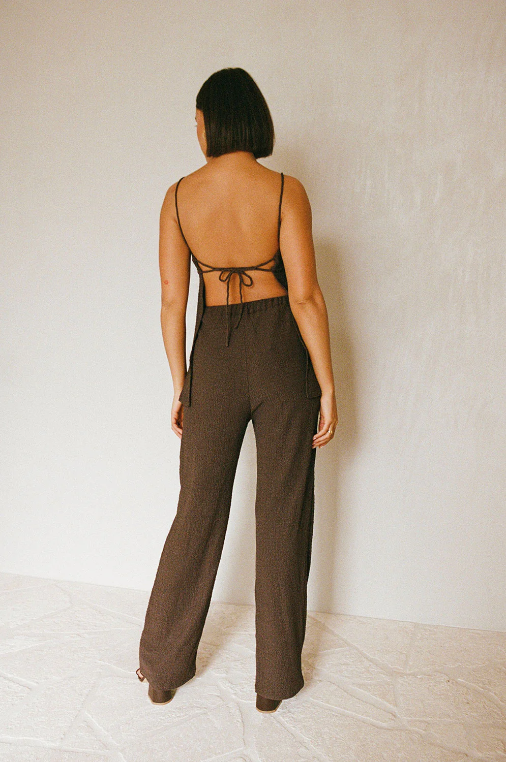 Ashton Jumpsuit - Chocolate - Image 4
