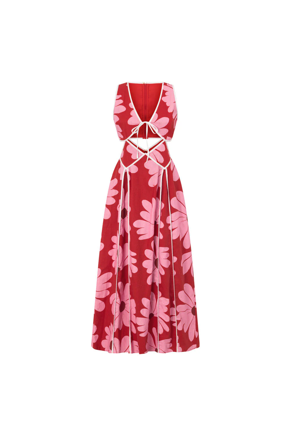 Calandra Dress - Daisy Red - Image 6