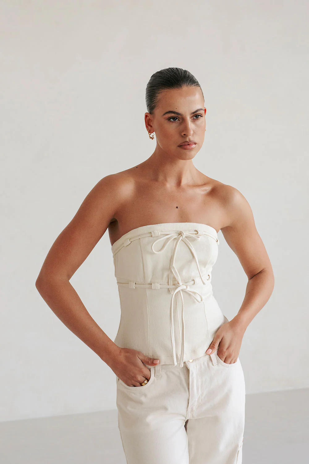 Fiore Top - Beige - Image 3