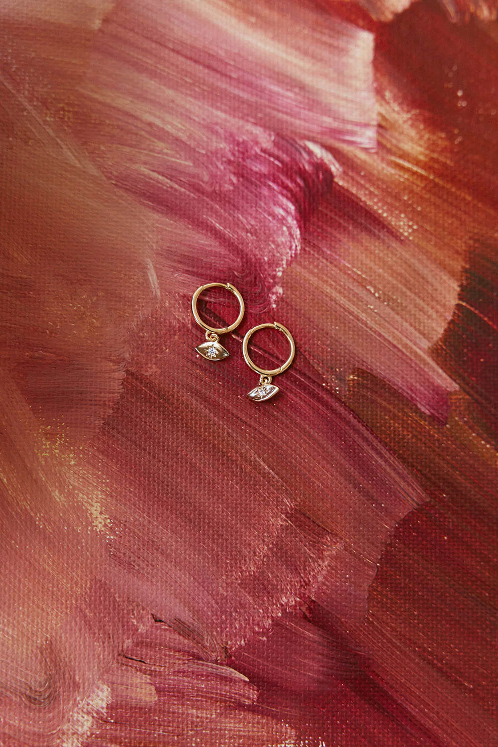 18K Orb Huggie Earrings - Image 3