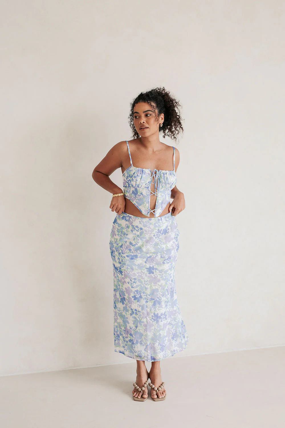 Robyn Midi Skirt - Juniper Floral - Image 5