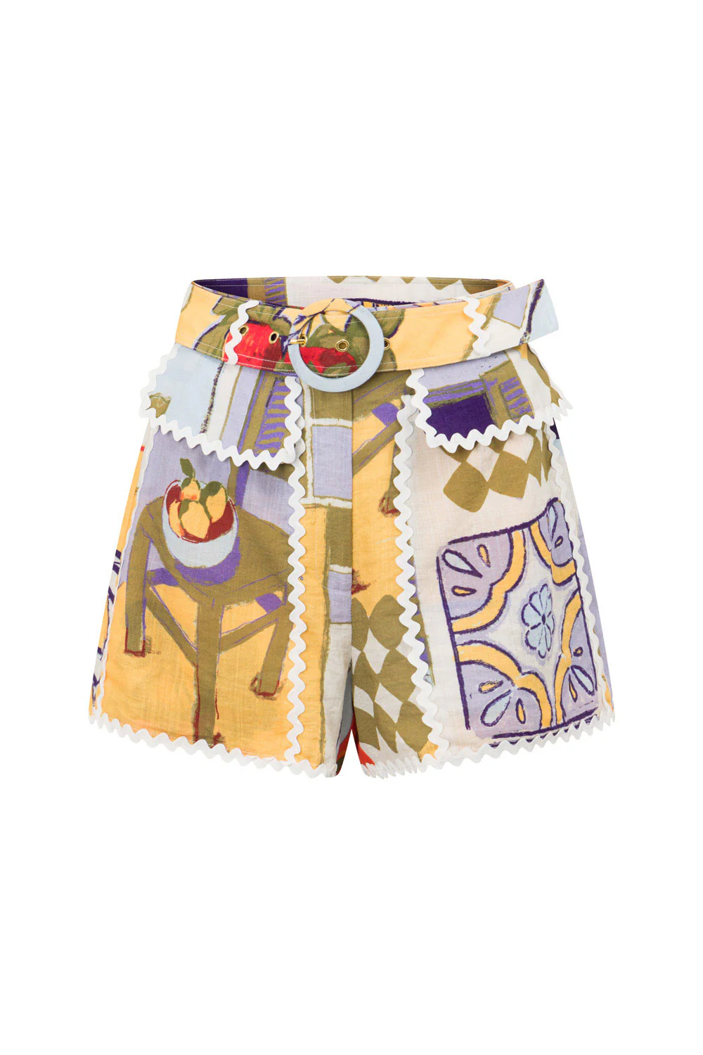 SAMPLE-Donna Rosa Shorts - Villagio Purple - Image 5