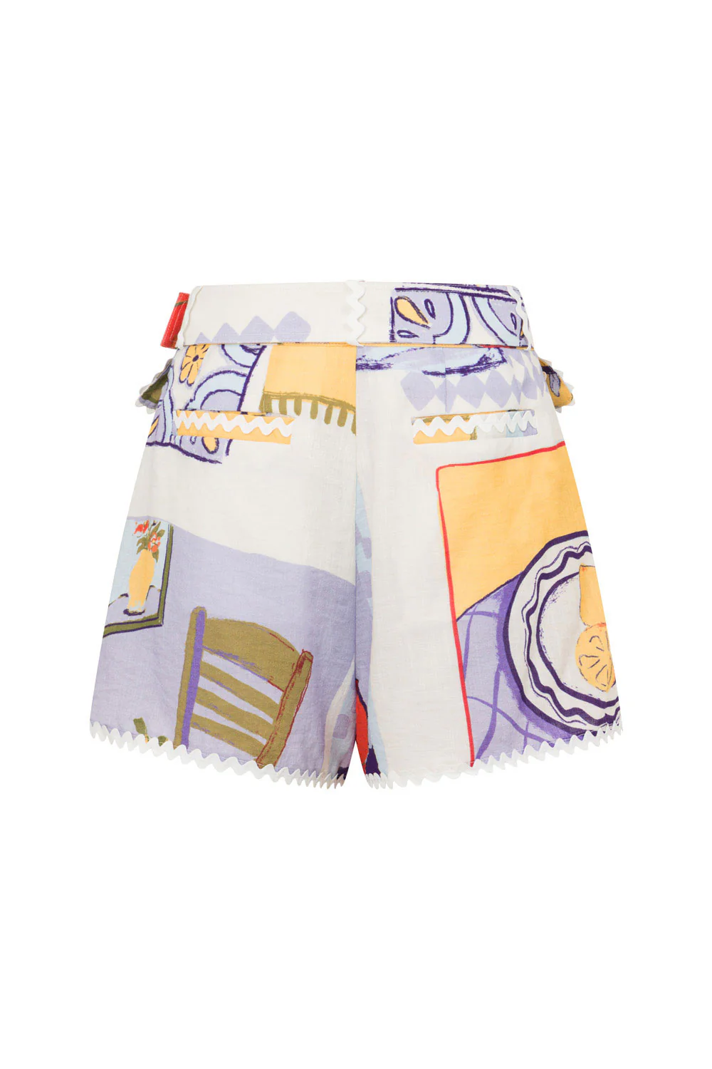 SAMPLE-Donna Rosa Shorts - Villagio Purple - Image 6