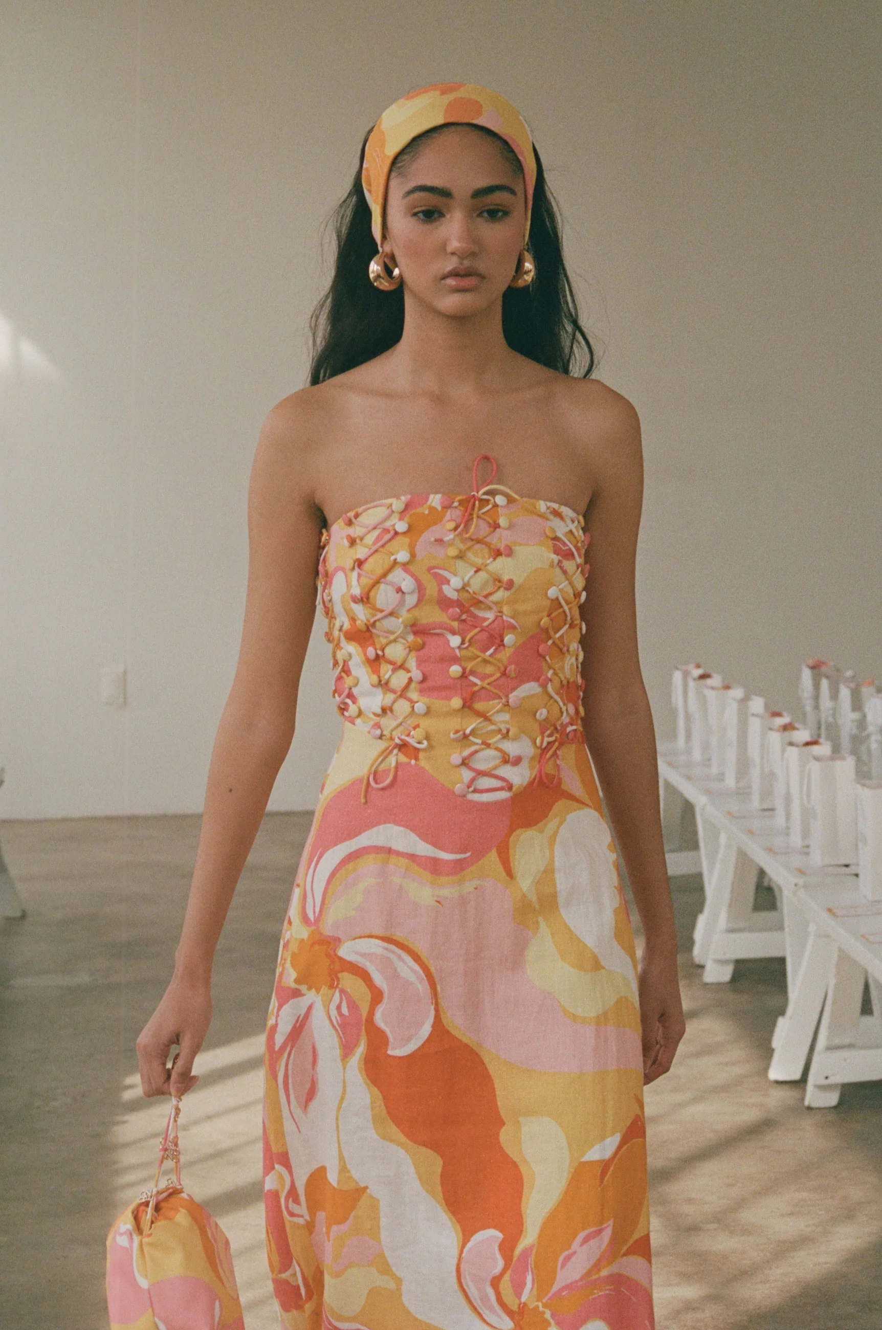 SAMPLE-Kahlo Dress - Calista Sunset - Image 4