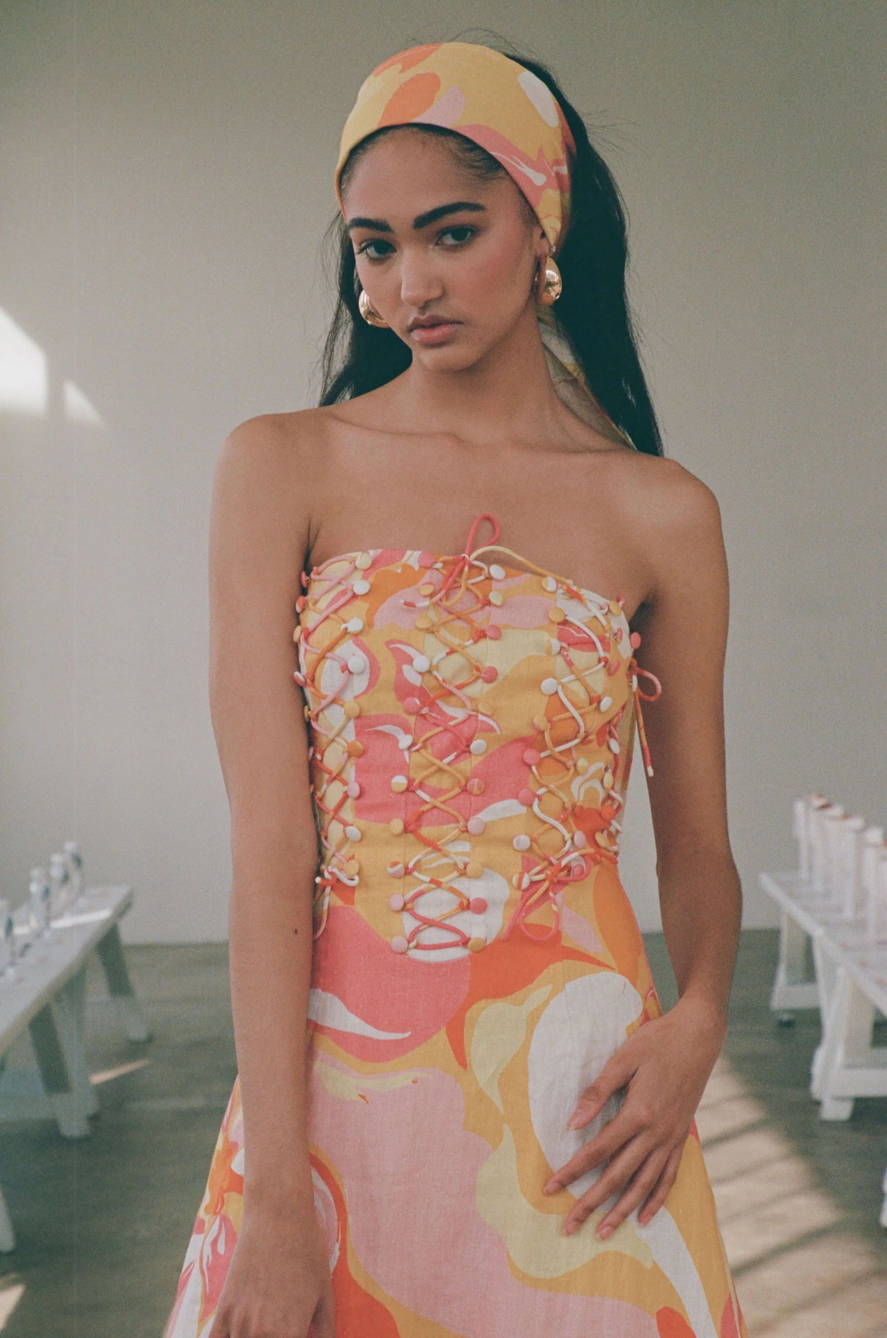 SAMPLE-Kahlo Dress - Calista Sunset - Image 7