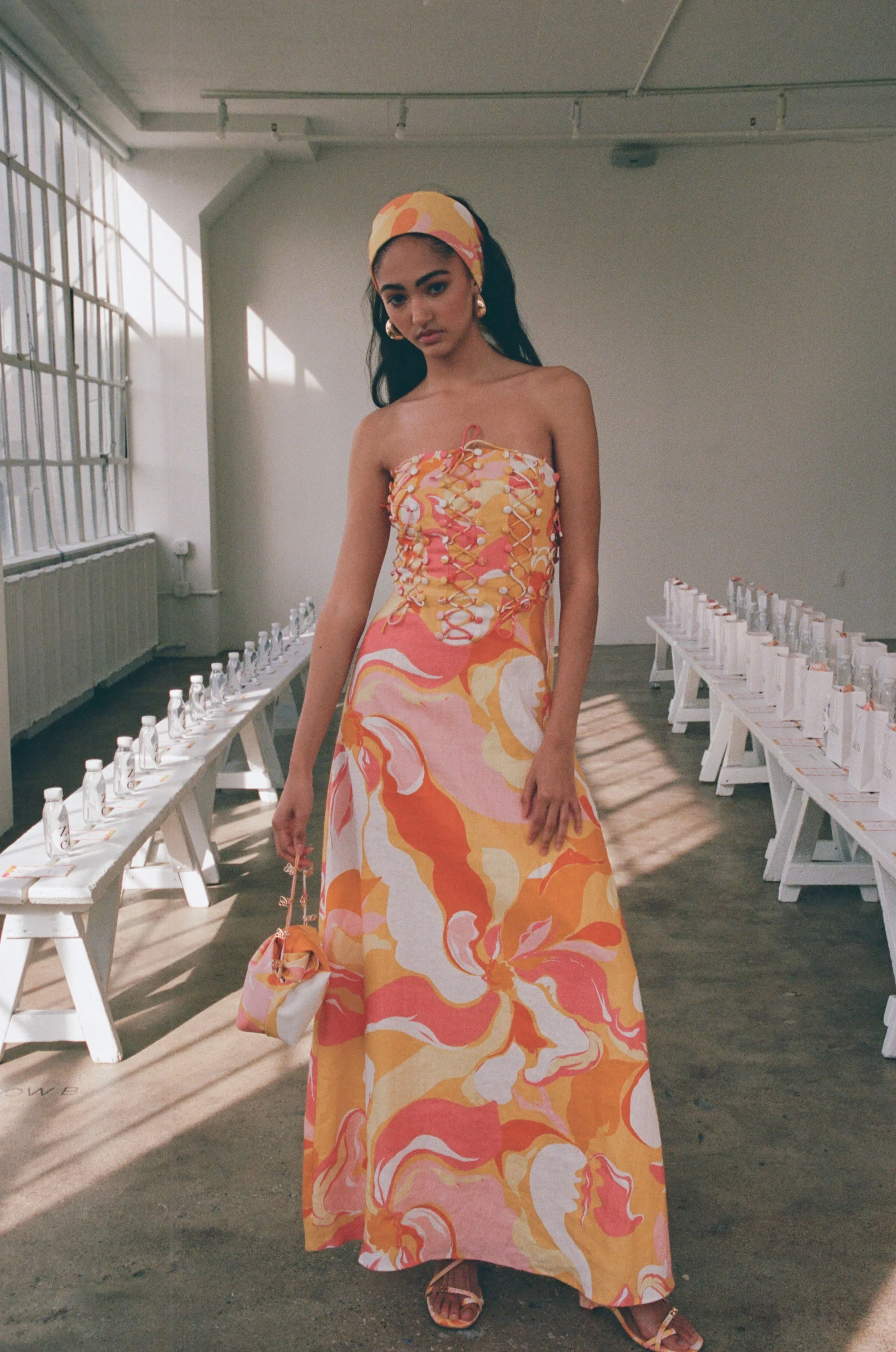 SAMPLE-Kahlo Dress - Calista Sunset - Image 8