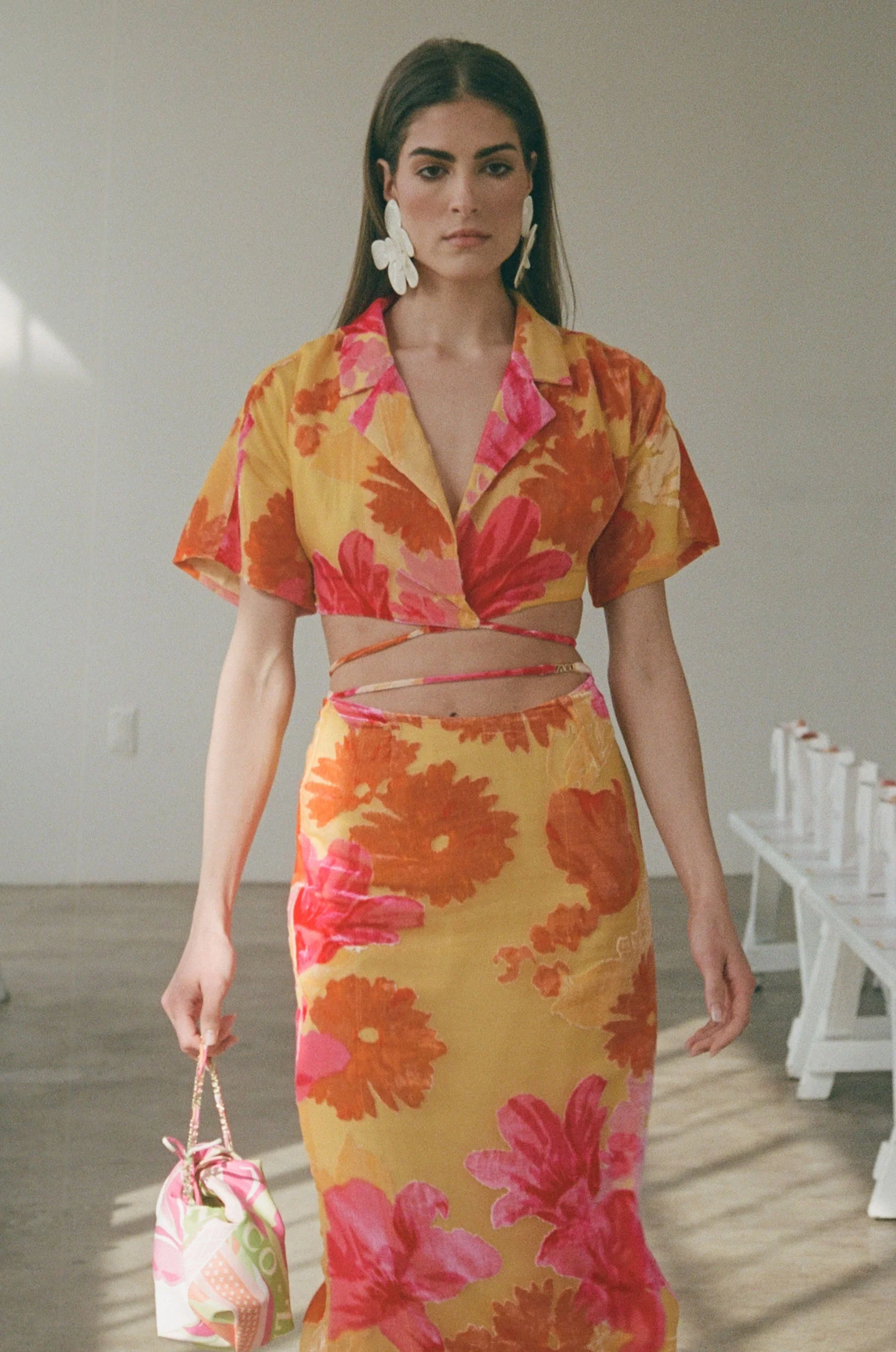 SAMPLE-Sorrenta Wrap Top - Floreale Sunny - Image 3