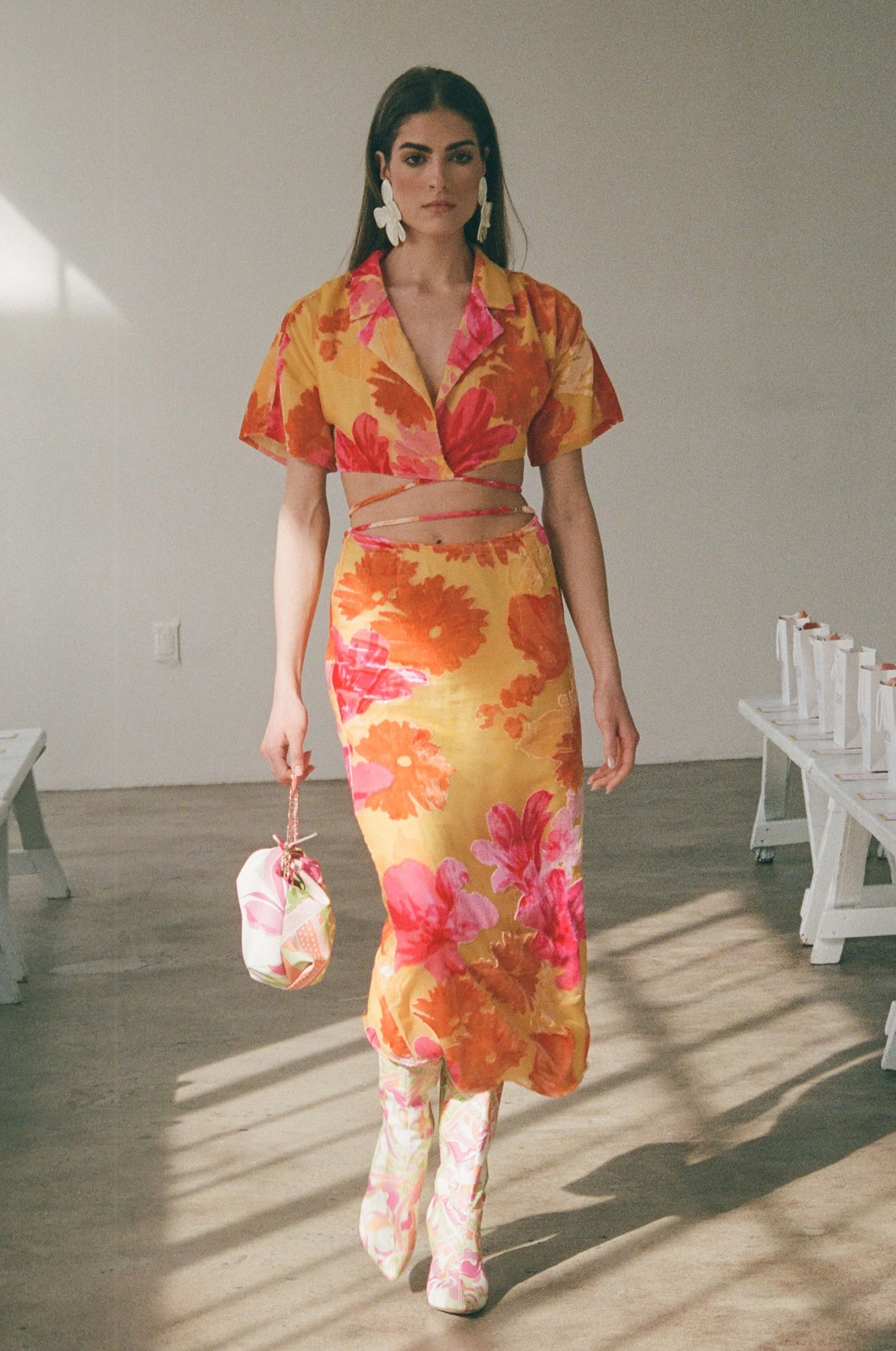 SAMPLE-Sorrenta Wrap Top - Floreale Sunny - Image 4