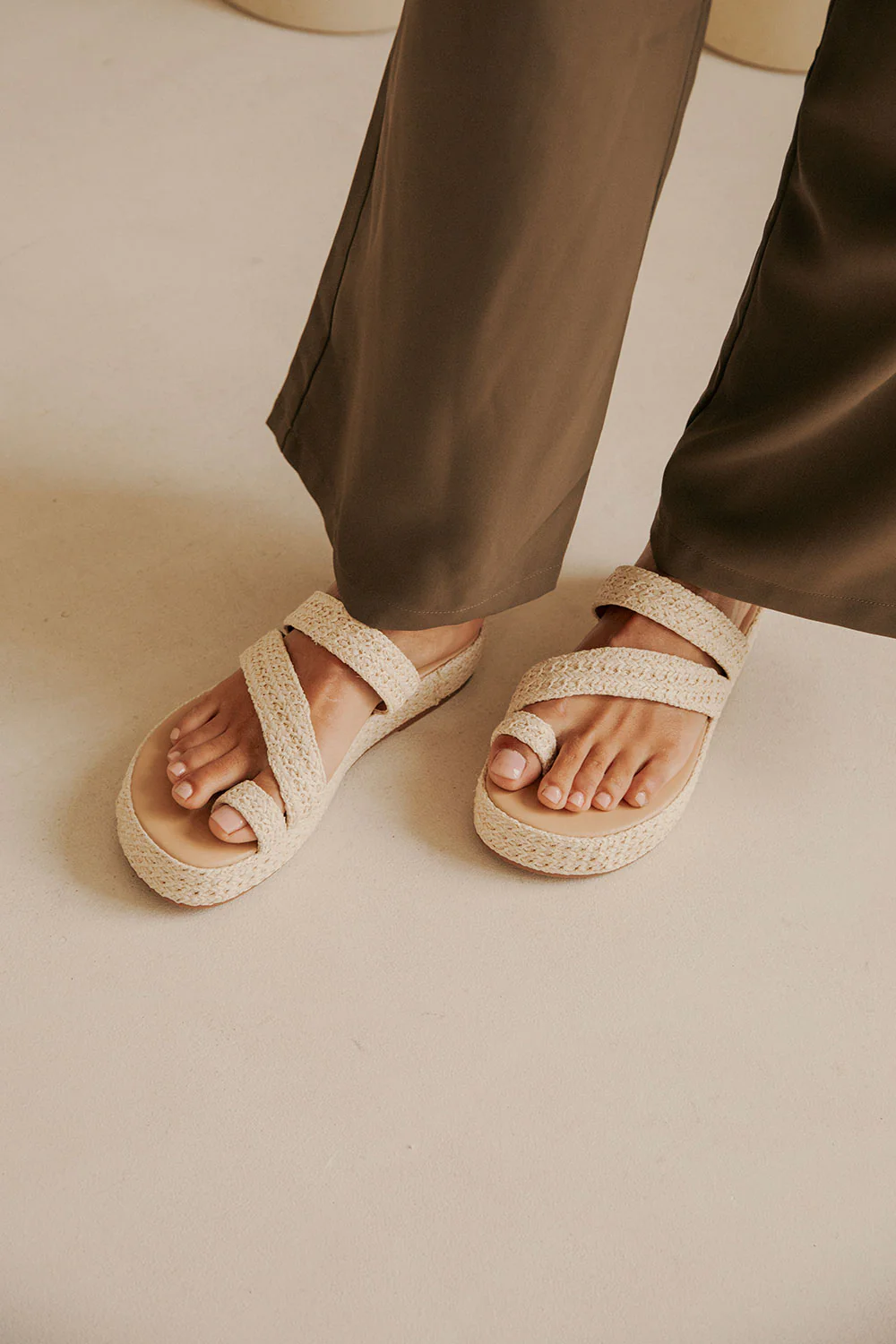 Tiera Platform Sandals - Natural - Image 4